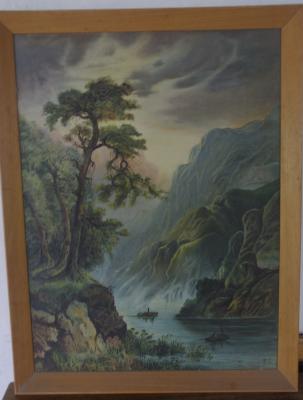 Framed painting of Trossachs, Scotland