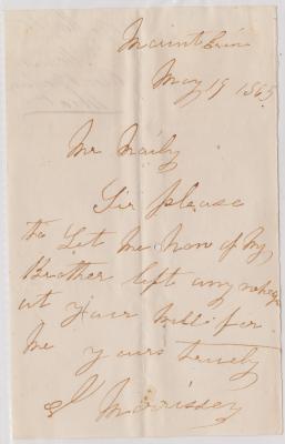 Mill letter from Patrick Morrissey