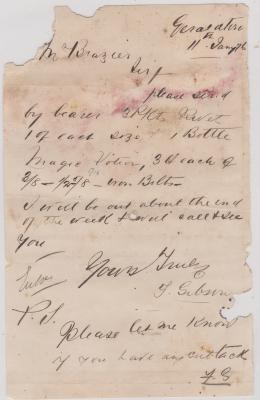 Store order from F. Gibson