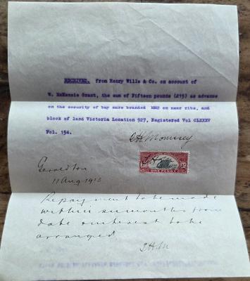 Receipt from Henry Wills & Co