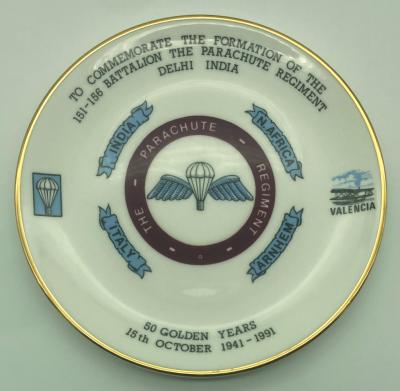 Parachute Regiment Commemorative Plate - 1991