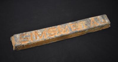 HMAS Perth II 'Simsmetal' Lead Ballast Bar Ingot