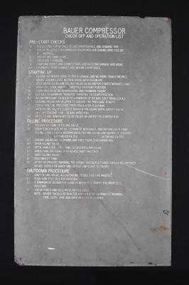 HMAS Perth II 'Bauer Compressor' Sign