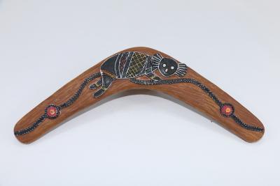 Wall Ornament, Ceramic Boomerang