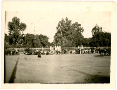 First World War Black and White Photograph of a ‘Gharry Stand’ in Cairo