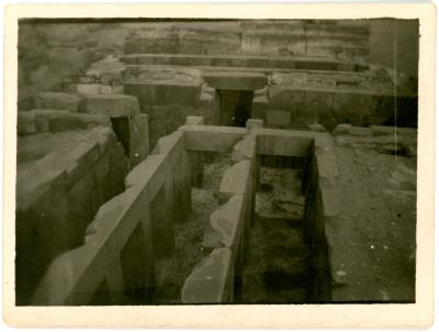 First World War Black and White Photograph of Temple Ruins in Cairo 