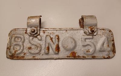 Car Number Plate - BSN54