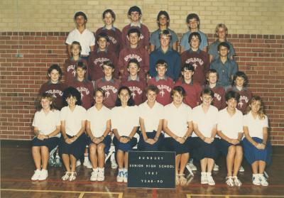 BSHS Class Photograph - Year 9O 1987