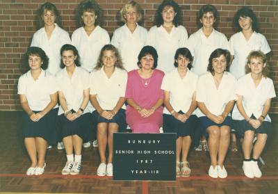BSHS Class Photograph - Year 11R 1987
