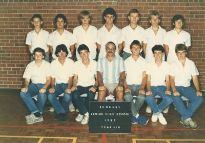 BSHS Class Photograph - Year 11N 1987