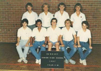 BSHS Class Photograph - Year 11M 1987
