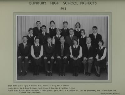 BHS Prefects 1961