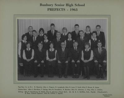 BSHS Prefects 1963