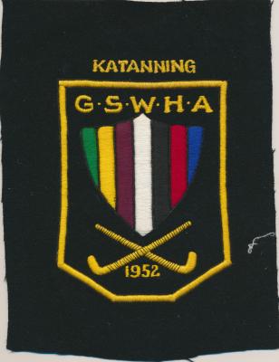 G.S.W.H.A. Embroidered Hockey Badge