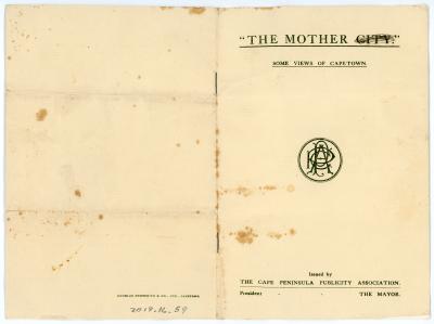 First World War Souvenir Booklet sent home by Pte Edward Charles MOUCHEMORE