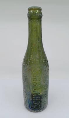 Green Glass Bottle - Schweppes