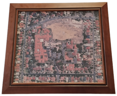 26-263 Aerial view of the Wembley Campus photo without background. 