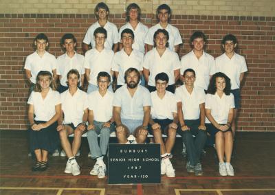 BSHS Class Photograph - Year 12O 1987