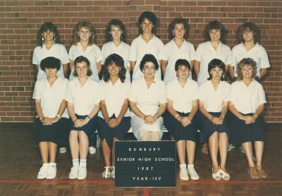BSHS Class Photograph - Year 12V 1987