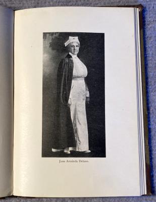 Portrait of Jane Arminda Delano from book written by Mary. E. Gladwin