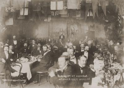 Osborne Illustrated - Banquet At Osborne - Sir John Forrest Speaking