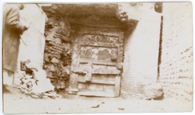 First World War Photograph of Entrance Door to Ancient Coptic Church in Old Cairo