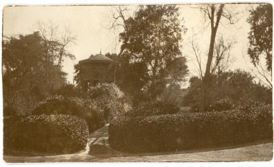 First World War Photograph of the Gardens & Lookout in Giza Zoo, Cairo