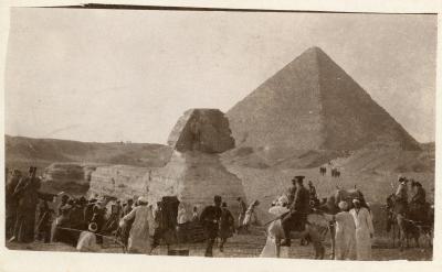 First World War Photograph of the Sphinx & Pyramid of Cheops, Cairo