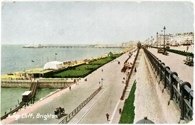 First World War Postcard ‘King’s Cliff Brighton’ sent from Pte. Edward Charles MOUCHEMORE, 6351
