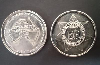 Souvenir - Exhibition Train Silver Jubilee 1977 coins