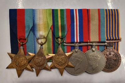 WWII Medals - issued to E F Davies