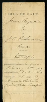 Bill of Sale - 13/02/1879