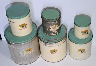 24.70 a.b.c.d.e.f canisters set of 6