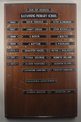 Katanning Primary School Dux Honour Board