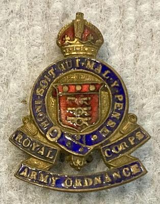 Royal Army Ordnance Corps sweetheart brooch