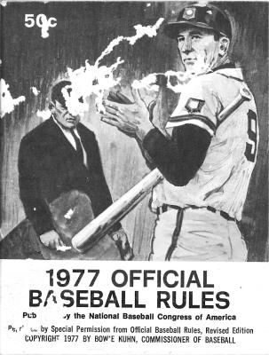 1977 Official Baseball Rules booklet