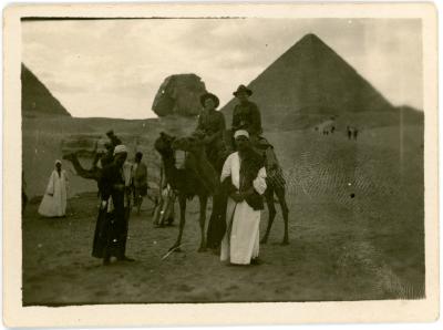 First World War Black and White Photograph of The Pyramids