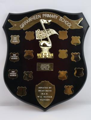 Plaque, Girrawheen Primary School, Guitar Student of the Year