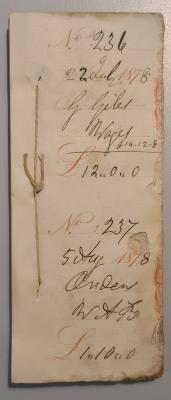 Maley Mill & Store cheque book stub
