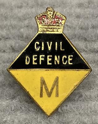 Civil Defence Queensland Messenger (M) badge 