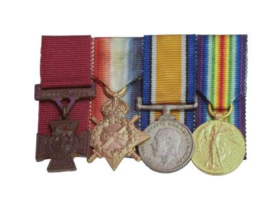 Miniature Medals including Victoria Cross - Lieutenant Hugo Throssell VC