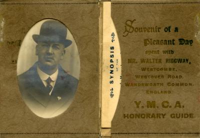 Y.M.C.A. Souvenir of 'My Visit to England During the Great War 1914-1918'