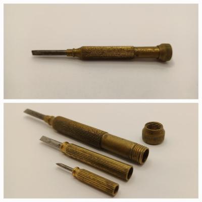 Brass Nesting Screwdriver Set