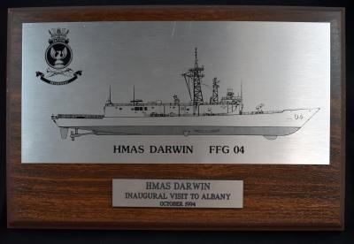 HMAS Darwin Plaque