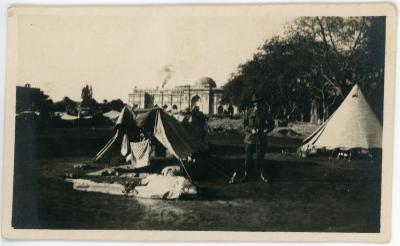 First World War Black and White Photograph of the Military Encampment, 'Kasr-el-Nil Barracks' Cairo