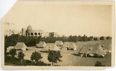 First World War Black and White Photograph of Tents at No.3 Australian Auxiliary Hospital in Heliopolis