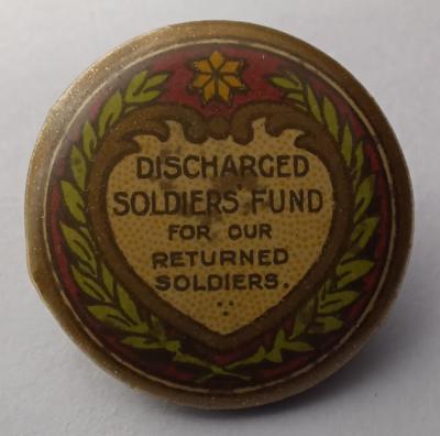Fundraising Badge - "Discharged Soldiers"