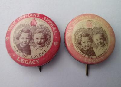 Fundraising Badge - "War Orphans Appeal"