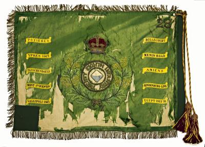 28th Battalion (The Swan Regiment) - Regimental Colour (Initial Presentation 1927)