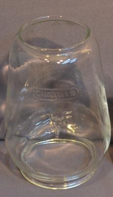 GLASS GLOBE, LAMP - KEROSENE